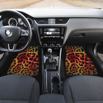 Cheetah Print Car Floor Mats Custom Animal Car Accessories