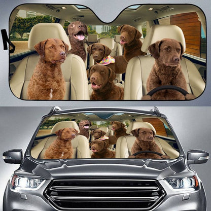 Chesapeake Bay Retriever Car All Over Printed 3D Sun Shade