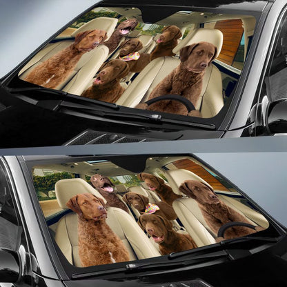 Chesapeake Bay Retriever Car All Over Printed 3D Sun Shade