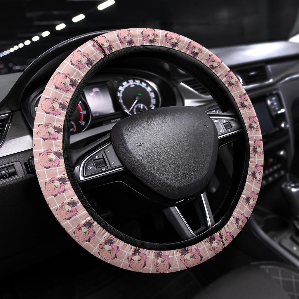 Chibi Anya Spy X Family Car Steering Wheel Cover