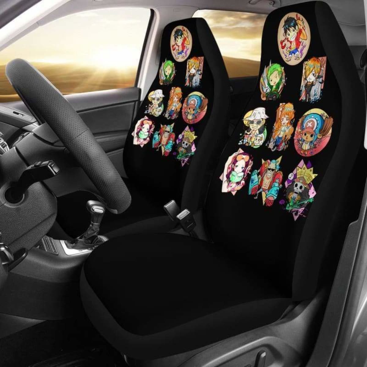 Chibi One Piece Car Seat Covers Universal Fit 051312