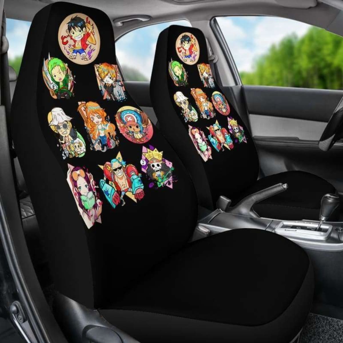 Chibi One Piece Car Seat Covers Universal Fit 051312