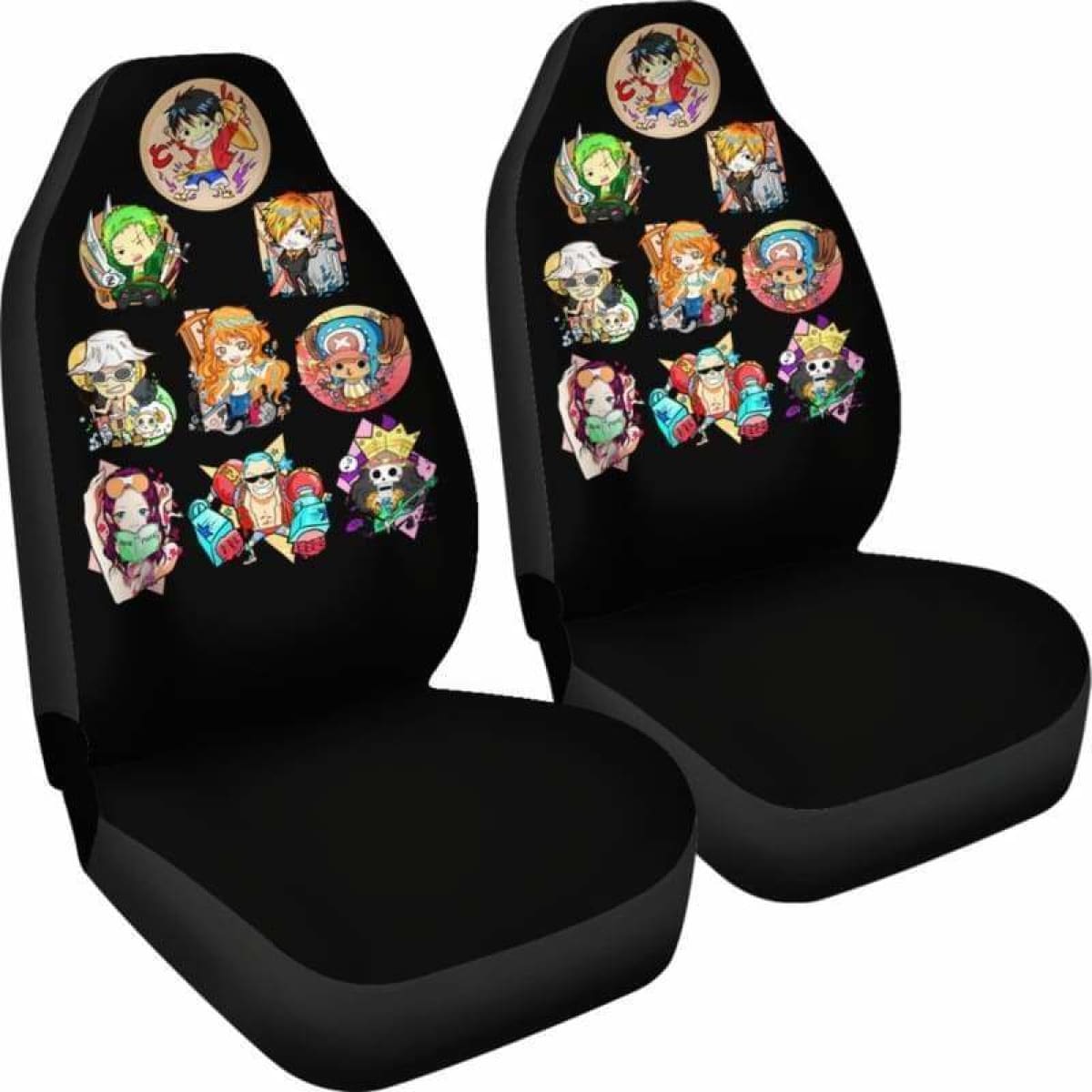 Chibi One Piece Car Seat Covers Universal Fit 051312