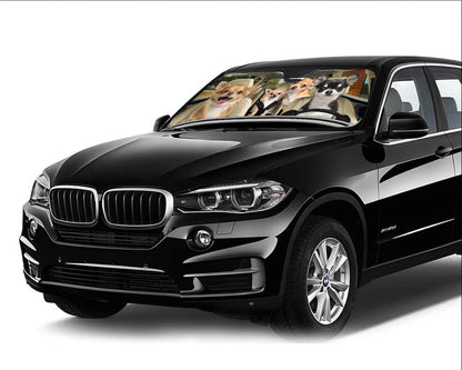 Chihuahua Family Car Auto Sunshades