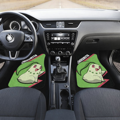 Chikorita Car Floor Mats Custom Anime Car Interior Accessories