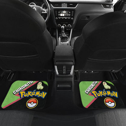 Chikorita Car Floor Mats Custom Anime Car Interior Accessories