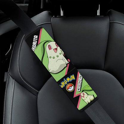 Chikorita car seat belt covers Anime Custom Car Accessories