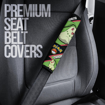 Chikorita car seat belt covers Anime Custom Car Accessories