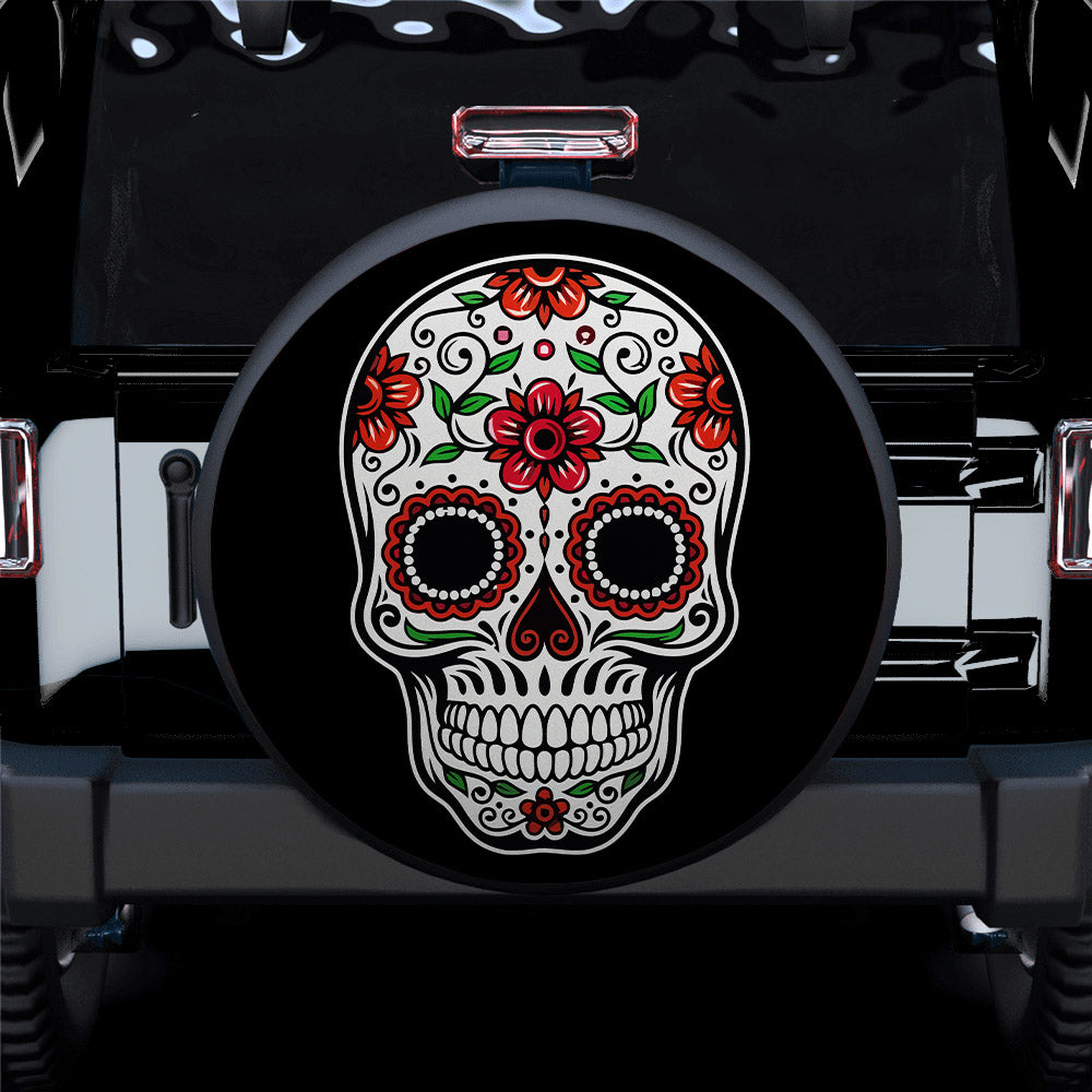 Chingona Skull Car Spare Tire Cover