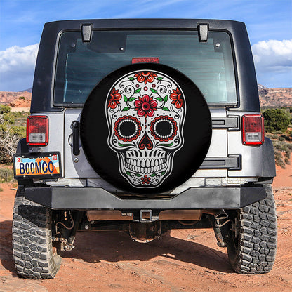 Chingona Skull Car Spare Tire Cover
