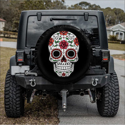 Chingona Skull Car Spare Tire Cover