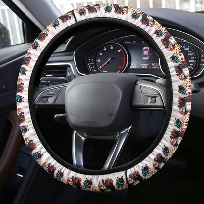 Chipi Demon Slayer Anime Car Steering Wheel Cover 3