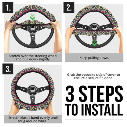 Chipi Giyu Tomioka Demon Slayer Anime Car Steering Wheel Cover 1