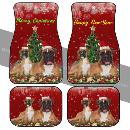 Christmas Boxers Dog Car Floor Mats Custom Car Accessories
