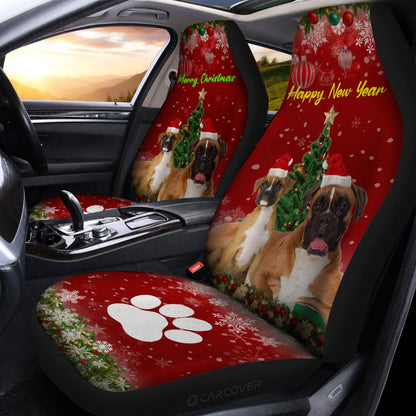Christmas Boxers Dog Car Seat Covers Custom Car Accessories