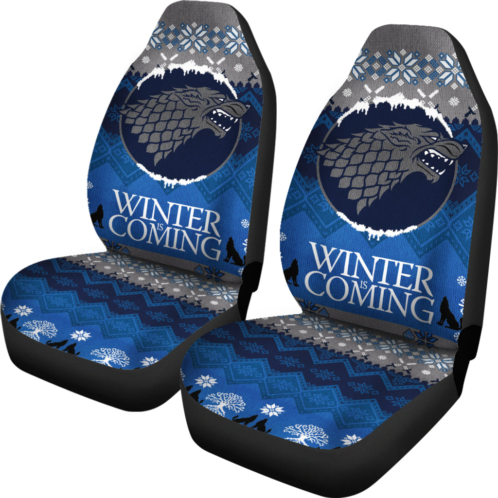 Christmas Game Of Thrones Stark Family Car Seat Covers