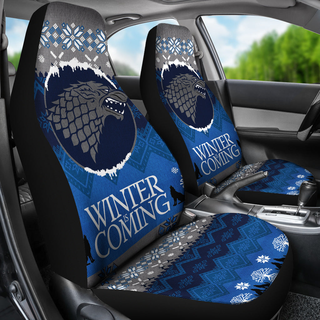 Christmas Game Of Thrones Stark Family Car Seat Covers