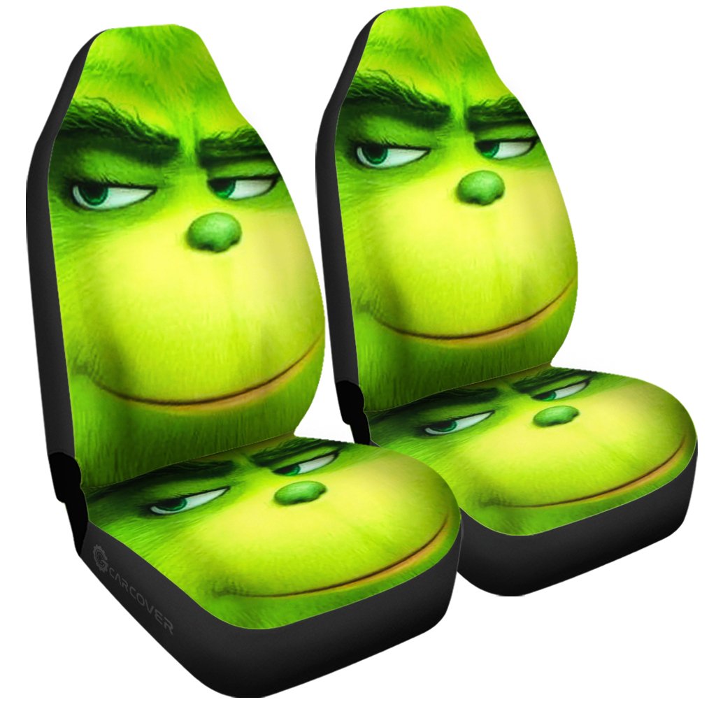 Christmas Grinch Car Seat Covers Custom Car Interior Accessories