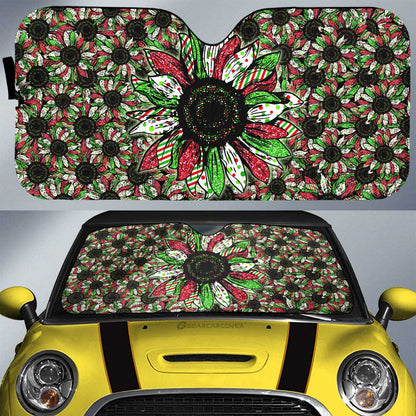 Christmas Sunflower Car Sunshade Custom Car Decoration
