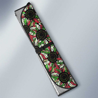 Christmas Sunflower Car Sunshade Custom Car Decoration