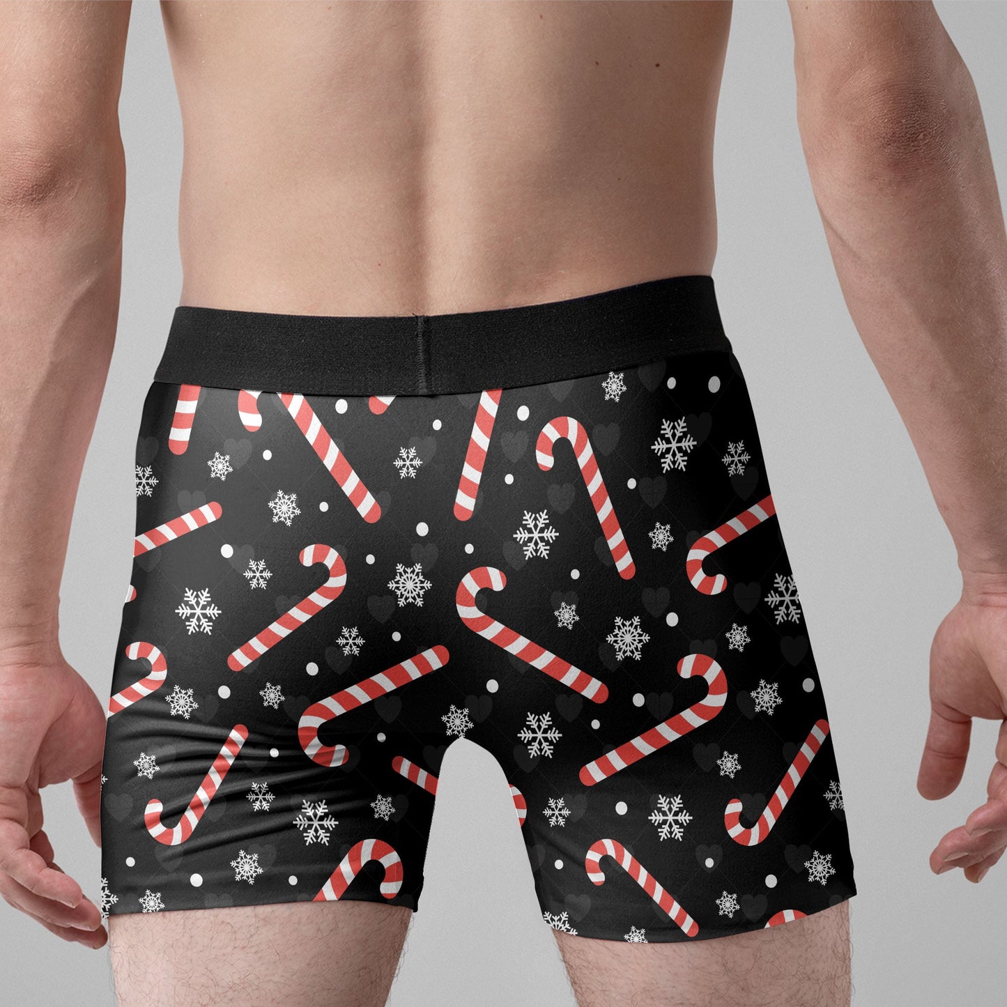 I Licked It So It's Mine Christmas Funny - Personalized Photo Men's Boxer Briefs