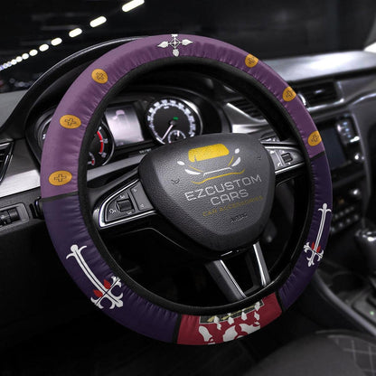 Chrollo Lucifer Anime Steering Wheel Cover Custom Anime Hunter x Hunter Car Accessories