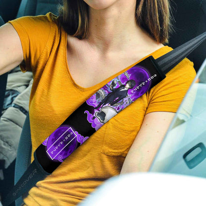 Chrollo Lucilfer Seat Belt Covers Custom Anime Hunter x Hunter Car Interior Accessories