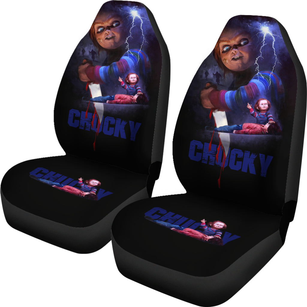Chucky Blood Horror Film Car Seat Covers Chucky Horror Film Car Accesories Ci091421