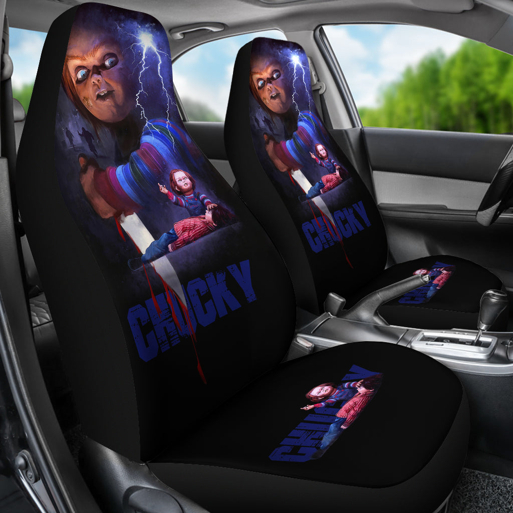 Chucky Blood Horror Film Car Seat Covers Chucky Horror Film Car Accesories Ci091421