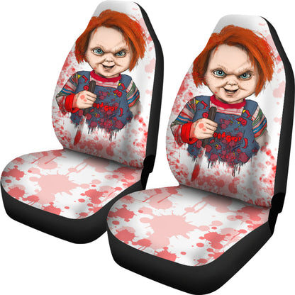 Chucky Blood Horror Halloween Car Seat Covers Chucky Horror Film Car Accesories Ci091421