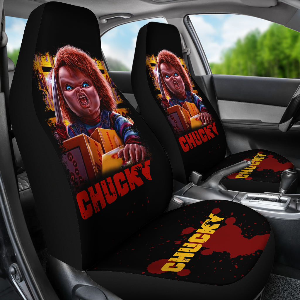 Chucky Blood Horror Movie Car Seat Covers Chucky Horror Film Car Accesories Ci091121
