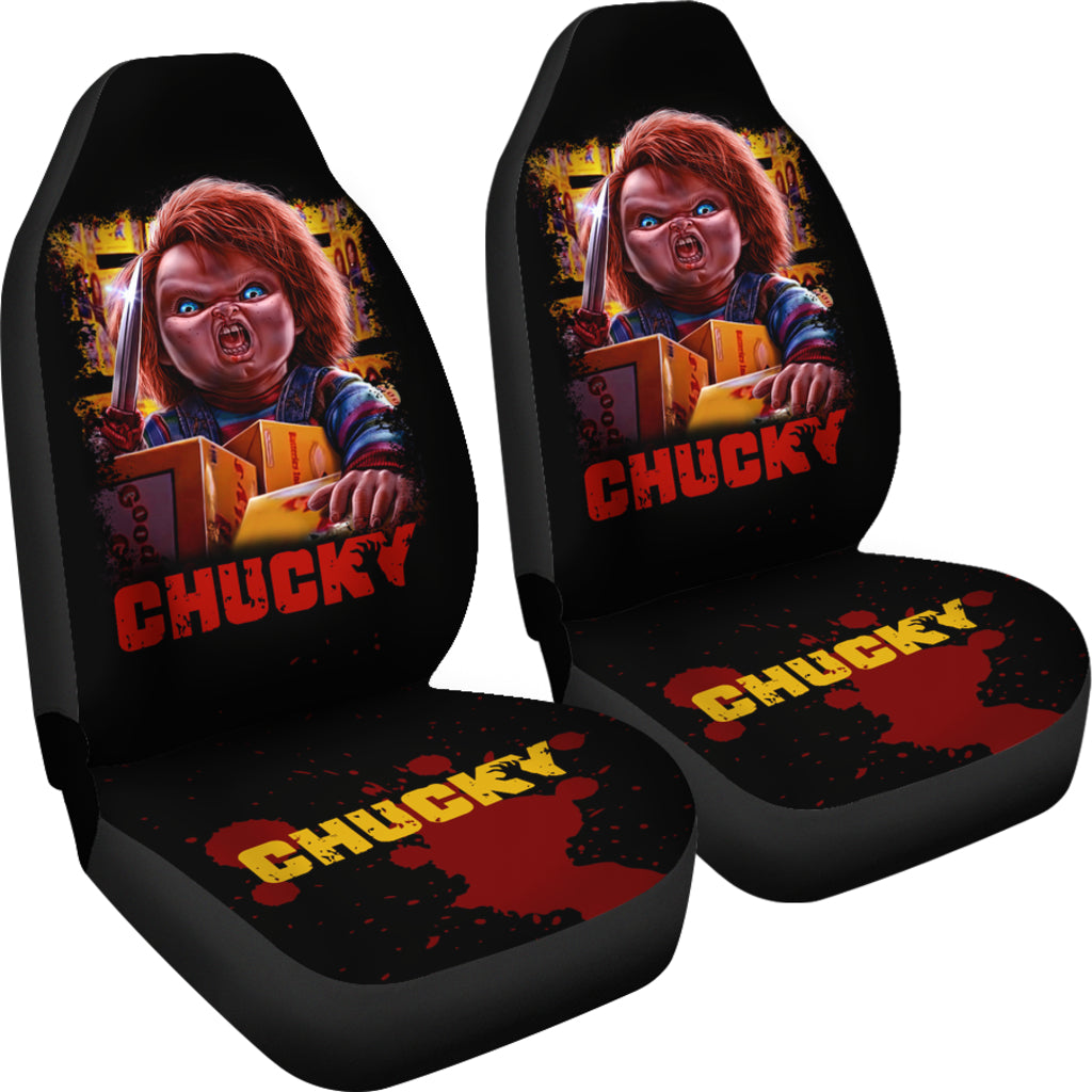 Chucky Blood Horror Movie Car Seat Covers Chucky Horror Film Car Accesories Ci091121