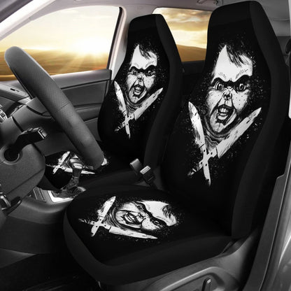 Chucky Horror Film  Fan Gift Car Seat Cover Universal Fit 210212