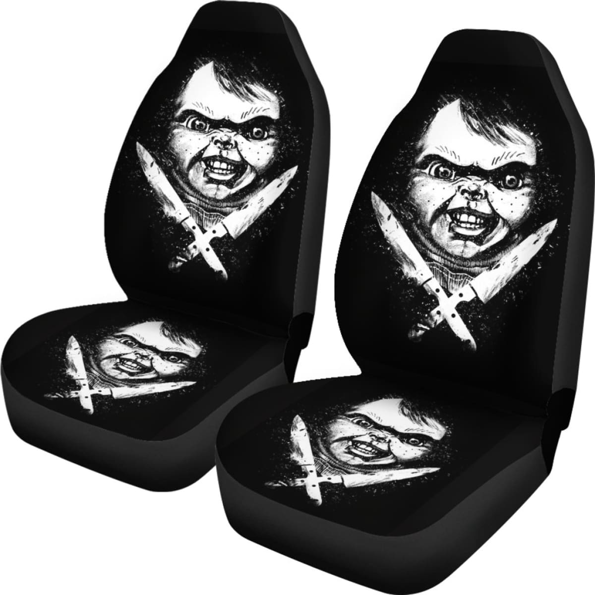 Chucky Horror Film  Fan Gift Car Seat Cover Universal Fit 210212