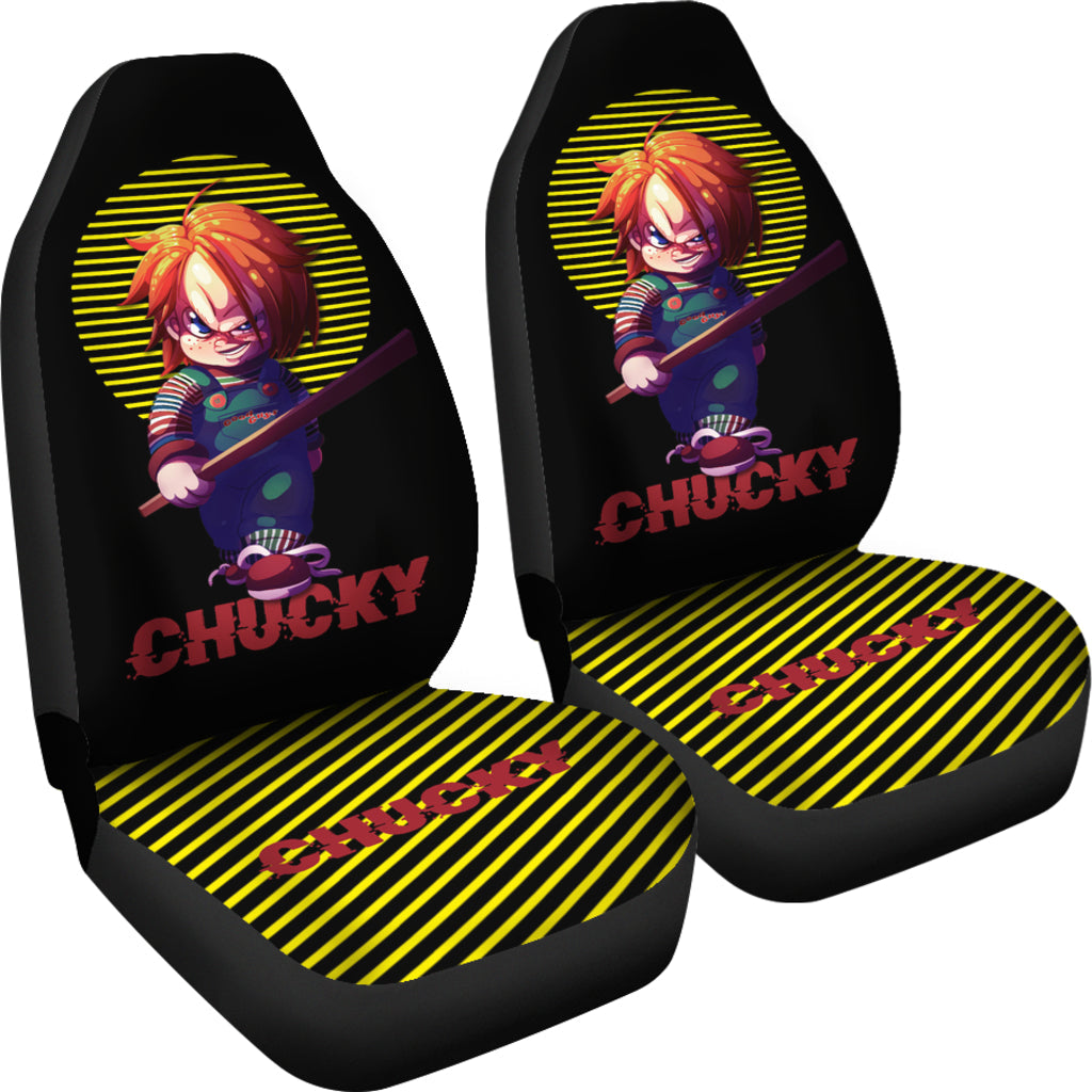 Chucky Horror Film Minimal Car Seat Covers Chucky Horror Film Car Accesories Ci091421