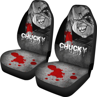 Chucky Horror Halloween Blood Car Seat Covers Chucky Horror Film Car Accesories Ci091521