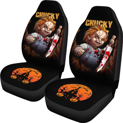 Chucky Horror Movie Iron Halloween Car Seat Covers Chucky Horror Film Car Accesories Ci091121
