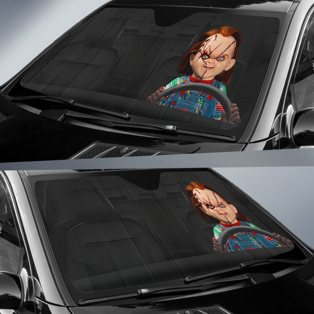 Chucky Horror Movies Car Auto Sunshades