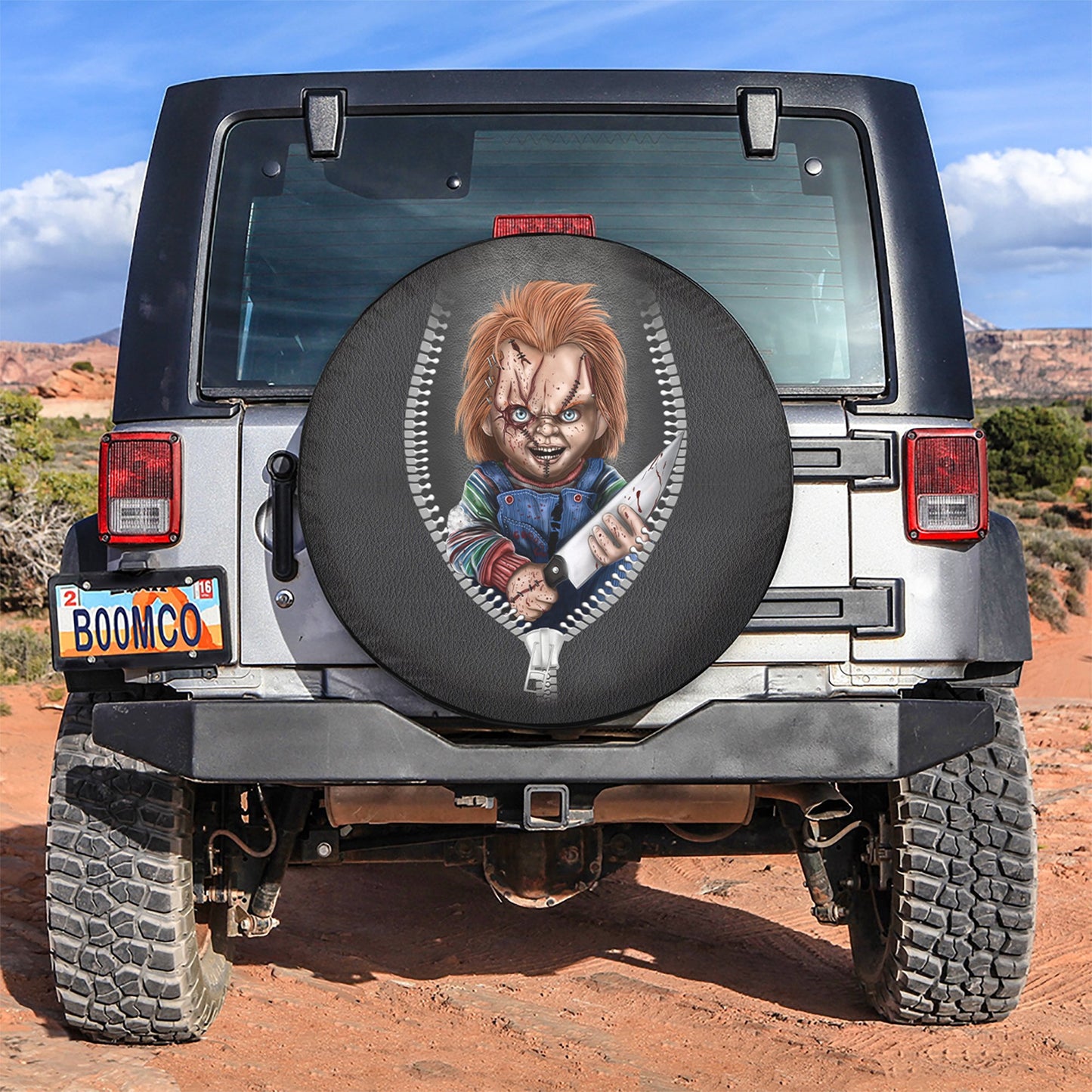 Chucky Zipper Car Spare Tire