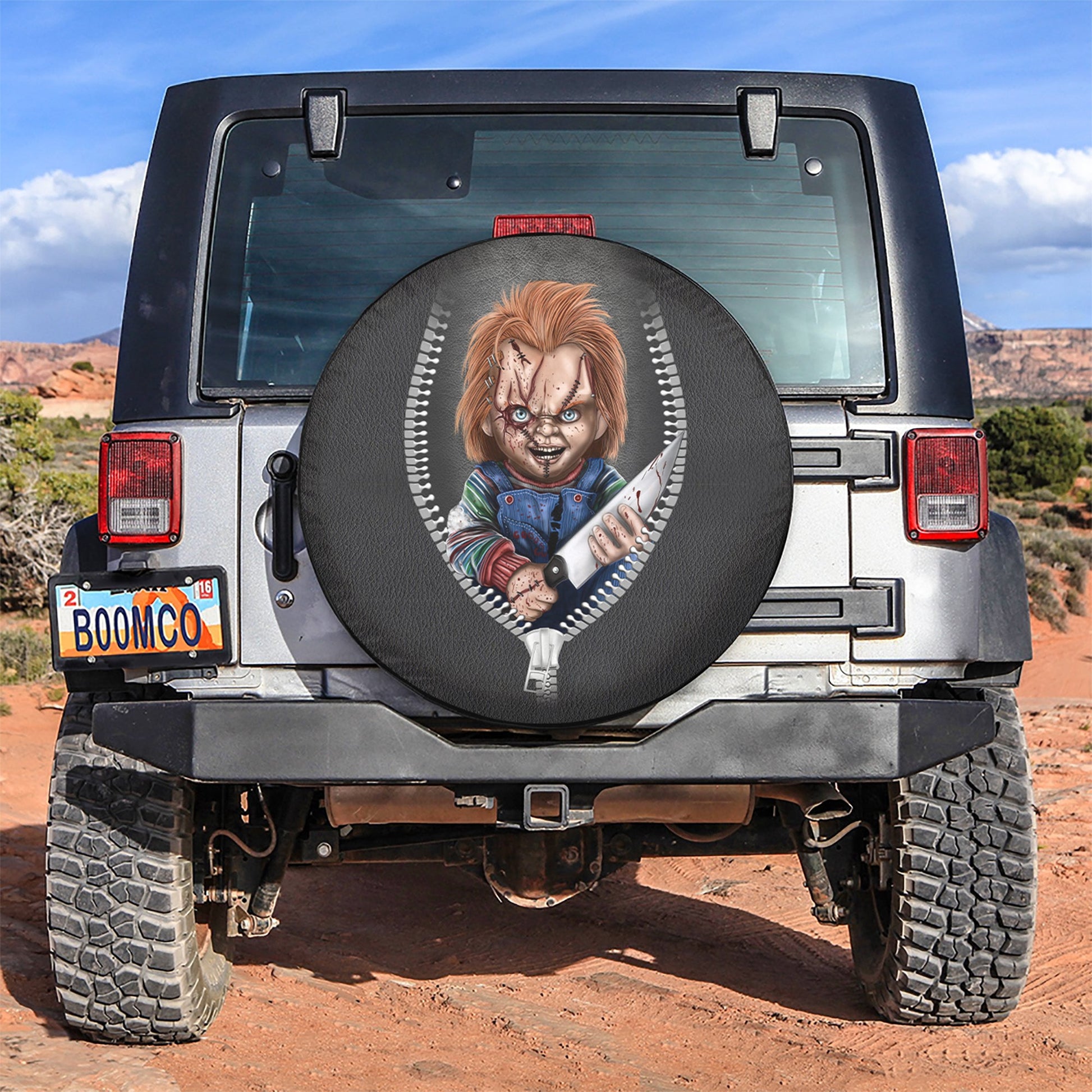 Chucky Zipper Car Spare Tire