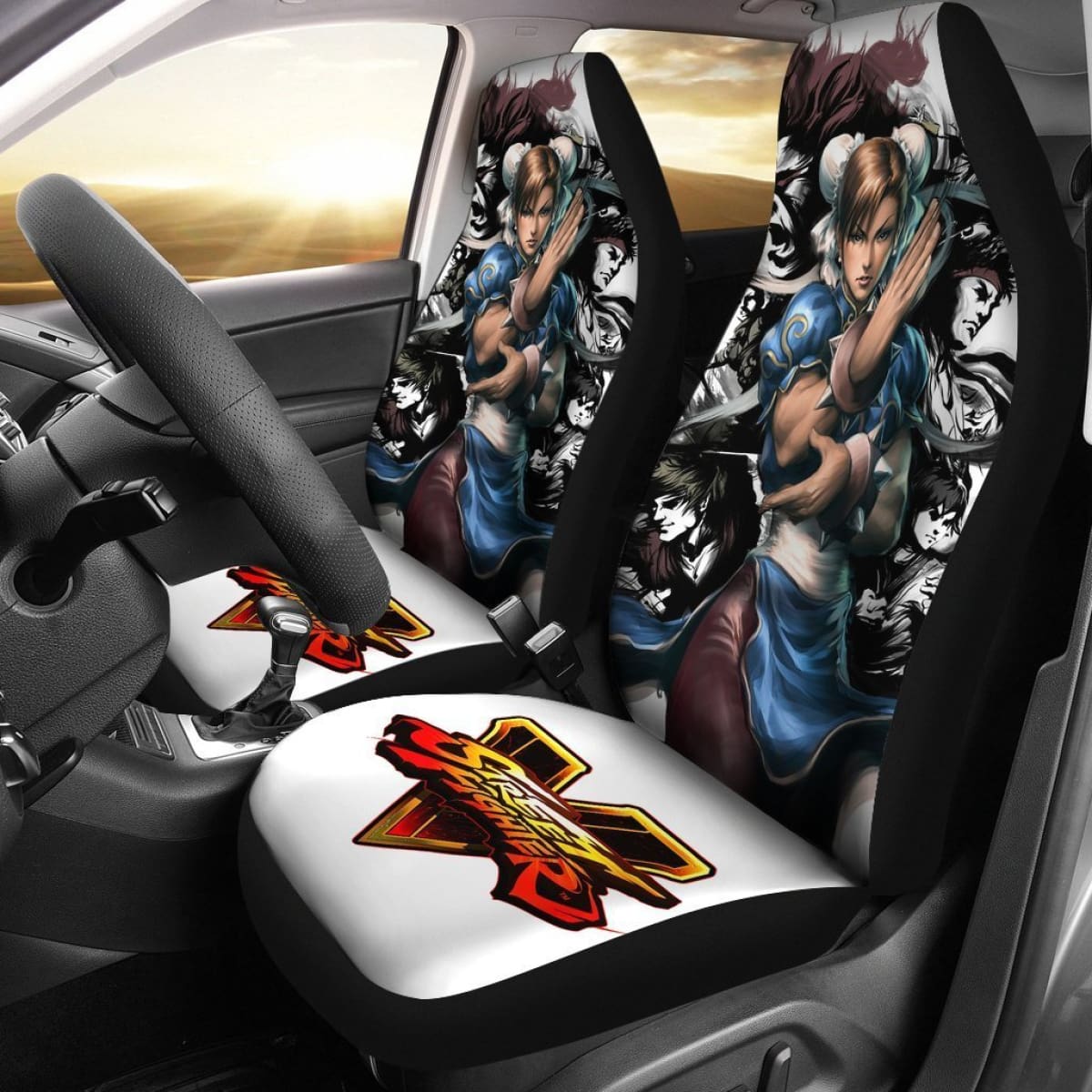 Chun-Li Street Fighter V Car Seat Covers For Gamer Mn05 Universal Fit 225721