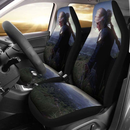 Ciri Car Seat Covers The Witcher 3: Wild Hunt Game Fan Gift Universal Fit 051012