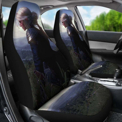 Ciri Car Seat Covers The Witcher 3: Wild Hunt Game Fan Gift Universal Fit 051012