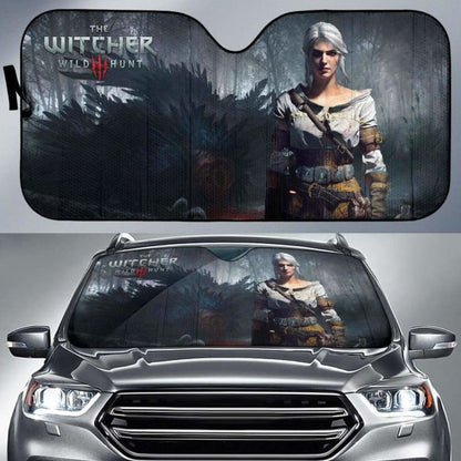Ciri Car Sun Shades The Witcher 3: Wild Hunt Game Fan Gift Universal Fit 051012