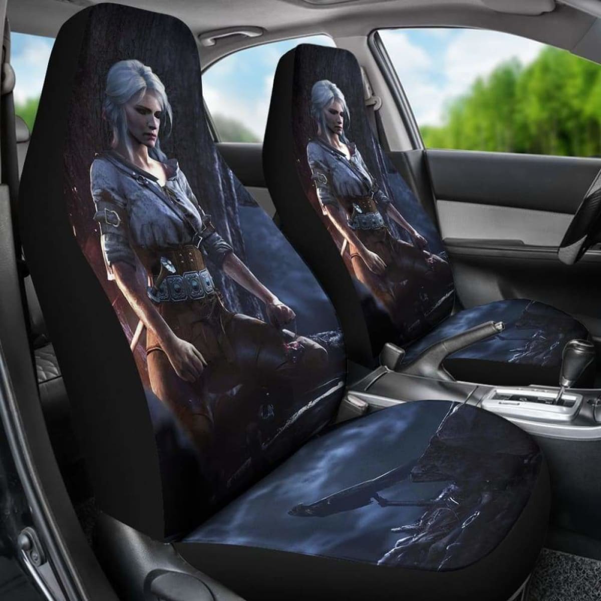 Ciri The Witcher 3: Wild Hunt Game Fan Gift Car Seat Covers Universal Fit 051012