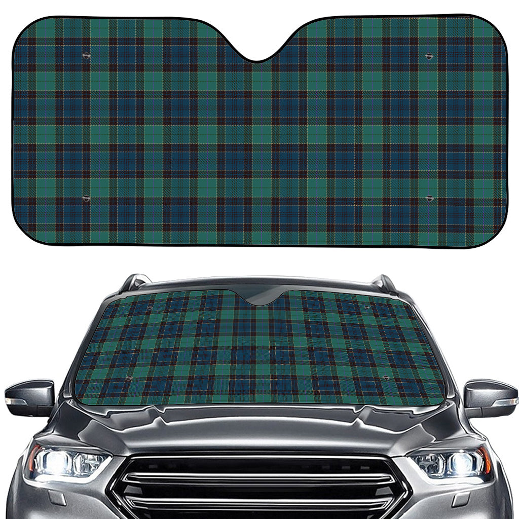 Clan Campbell Tartan Pattern Print Car Windshield Sun Shade