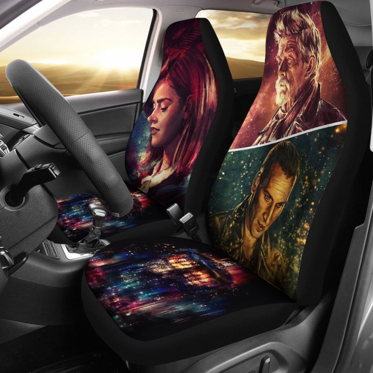 Clara Oswald War Doctor Ninth Doctor Who Car Seat Cover Fan Made Mn05 Universal Fit 225721