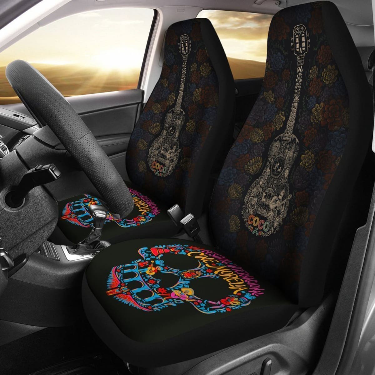 Coco Guitar Car Seat Covers For Fan Universal Fit 225721