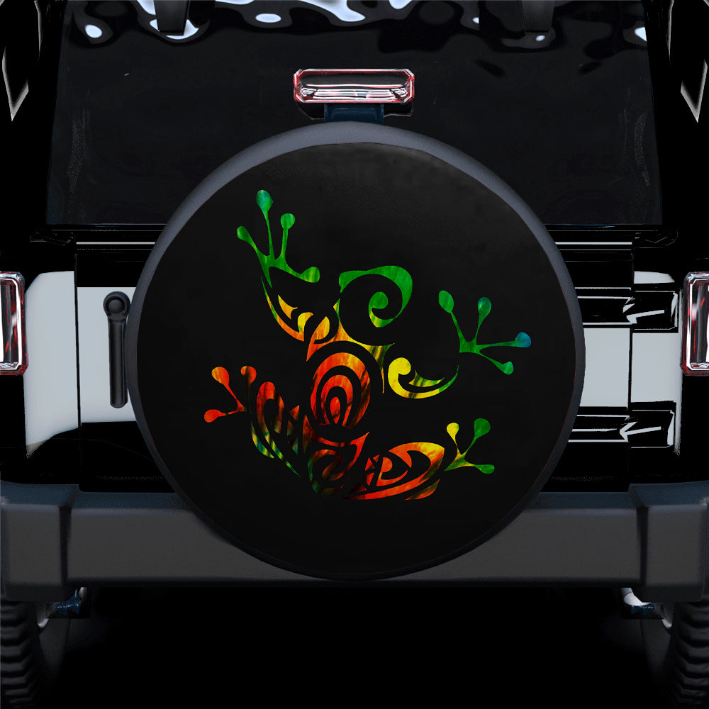 Color Frog Car Spare Tire Cover