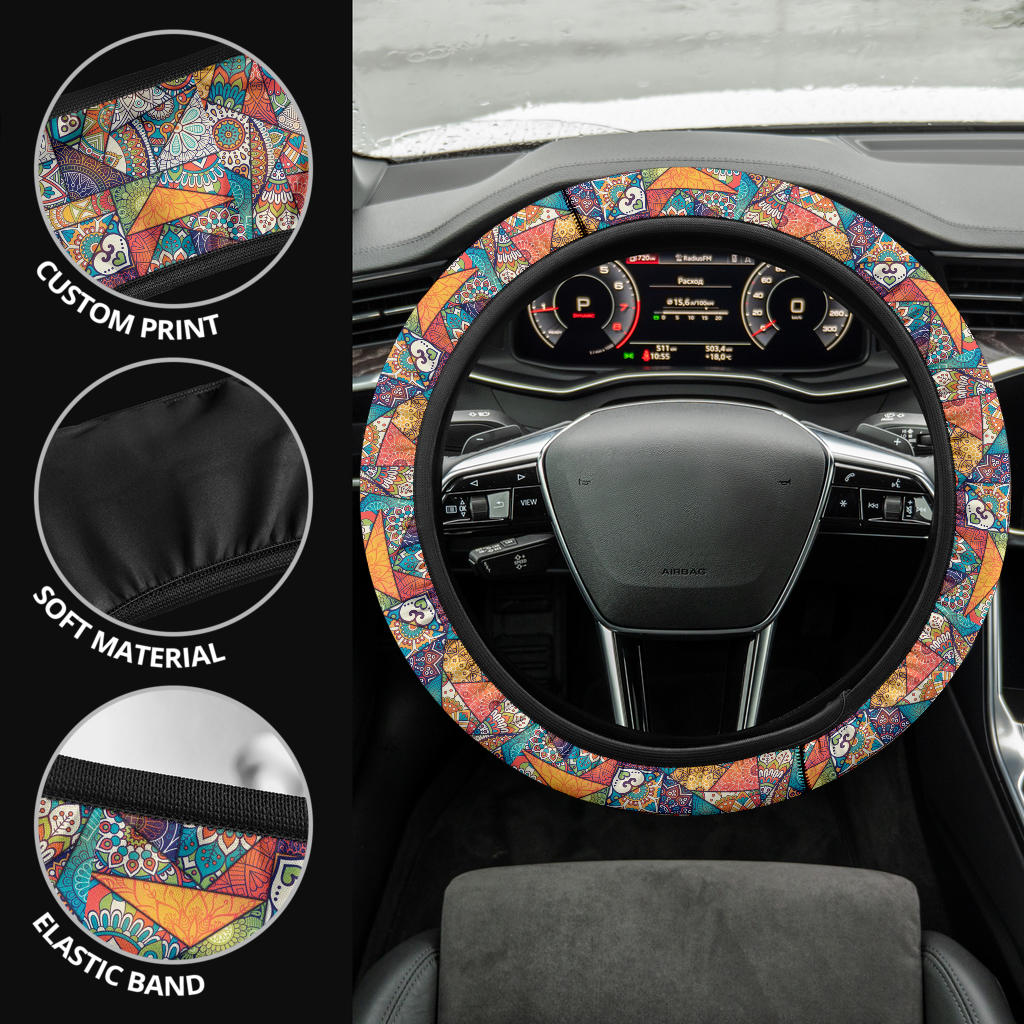 Colorful Fashion Premium Car Steering Wheel Cover
